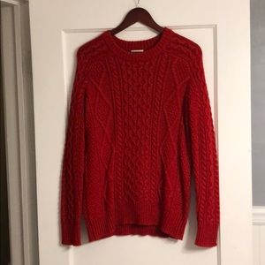 Merona Red Cable Knit Sweater